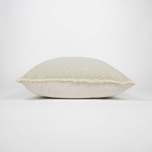 Cream Boucle Cushion Cover