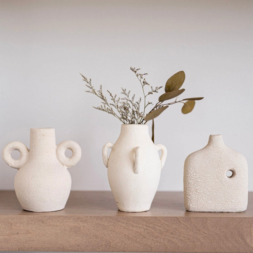 Kos Handled Terracotta Vase - Nade & Co.