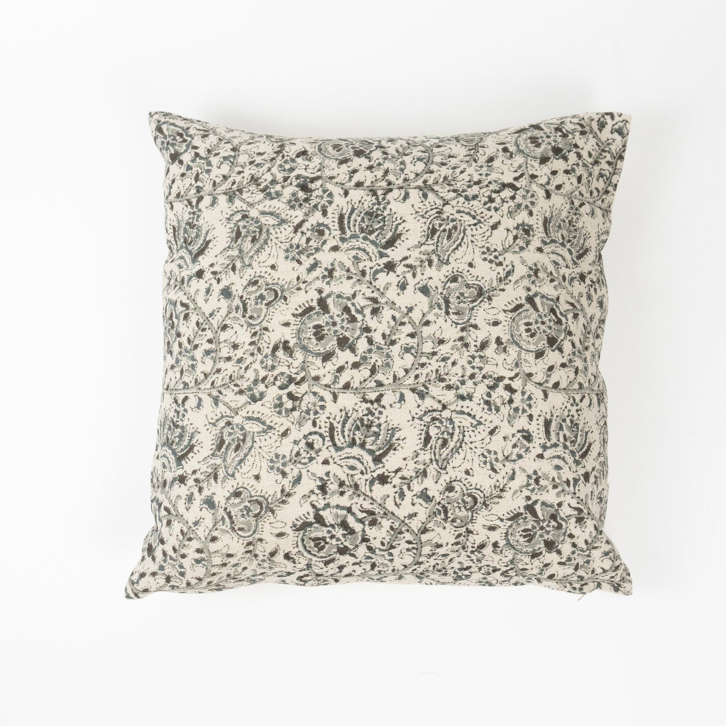 blue floral cushion cover