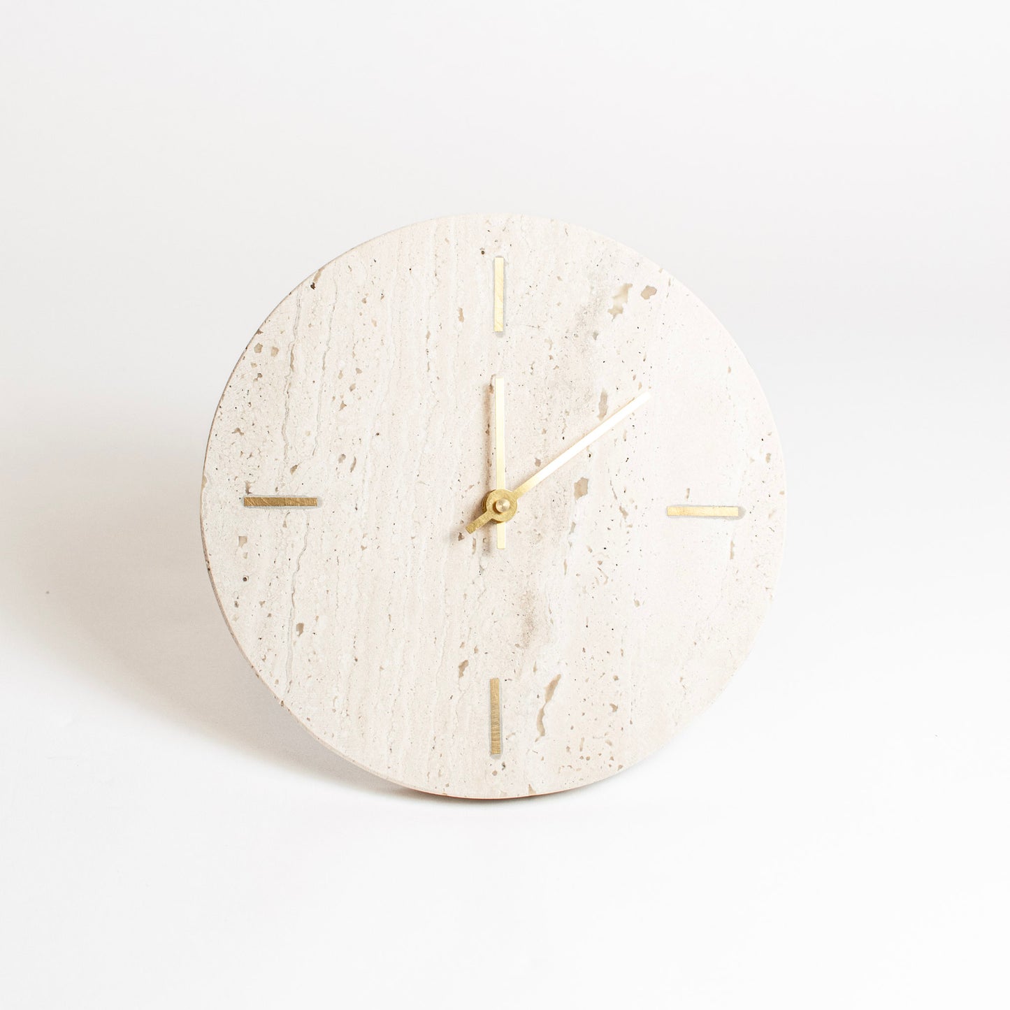 white table clock