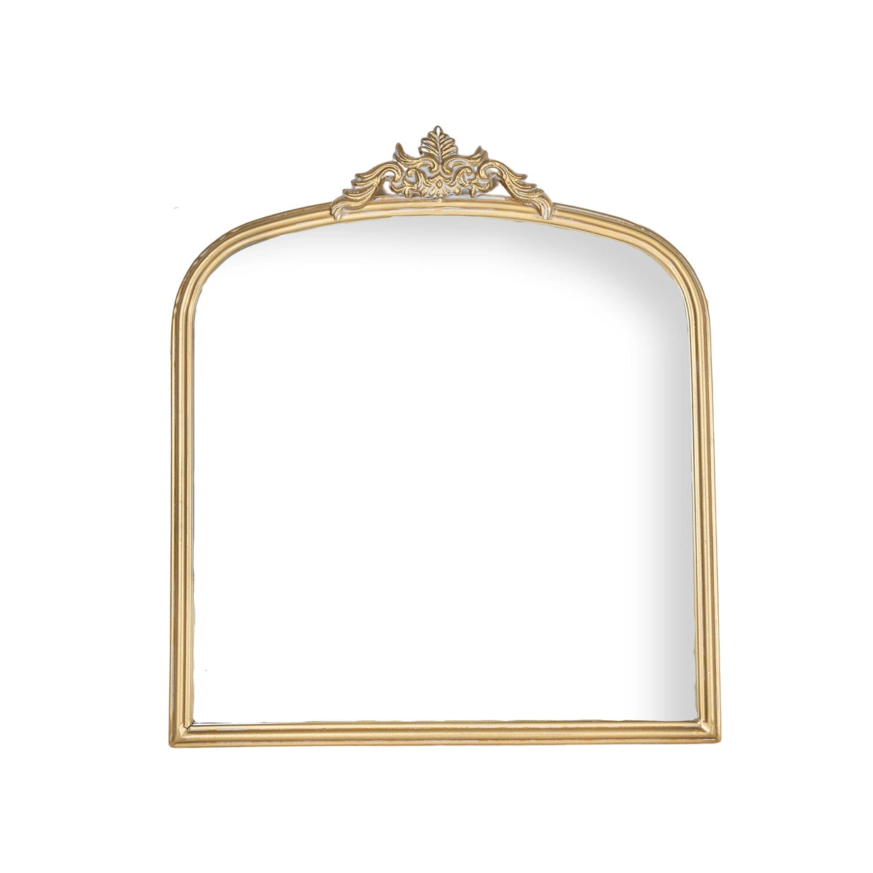 arched gold wall mirror