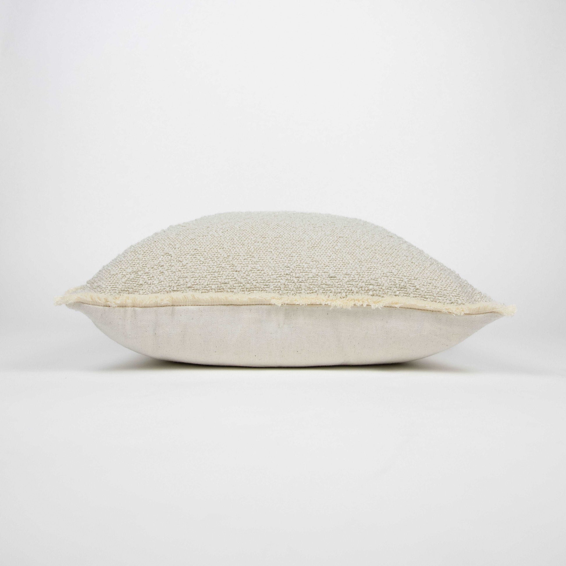 Cream Boucle Cushion Cover