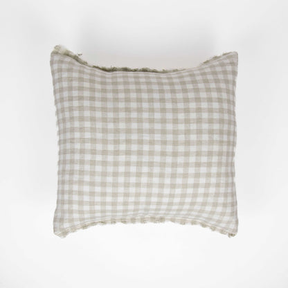 gingham cushion cover