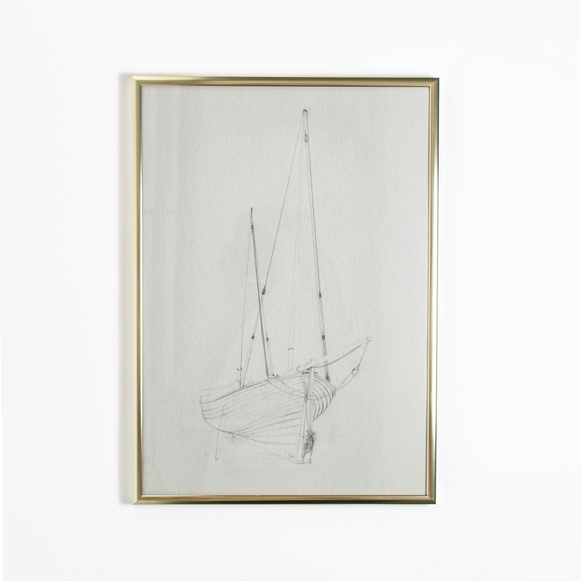 sailing boat poster print