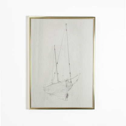 sailing boat poster print
