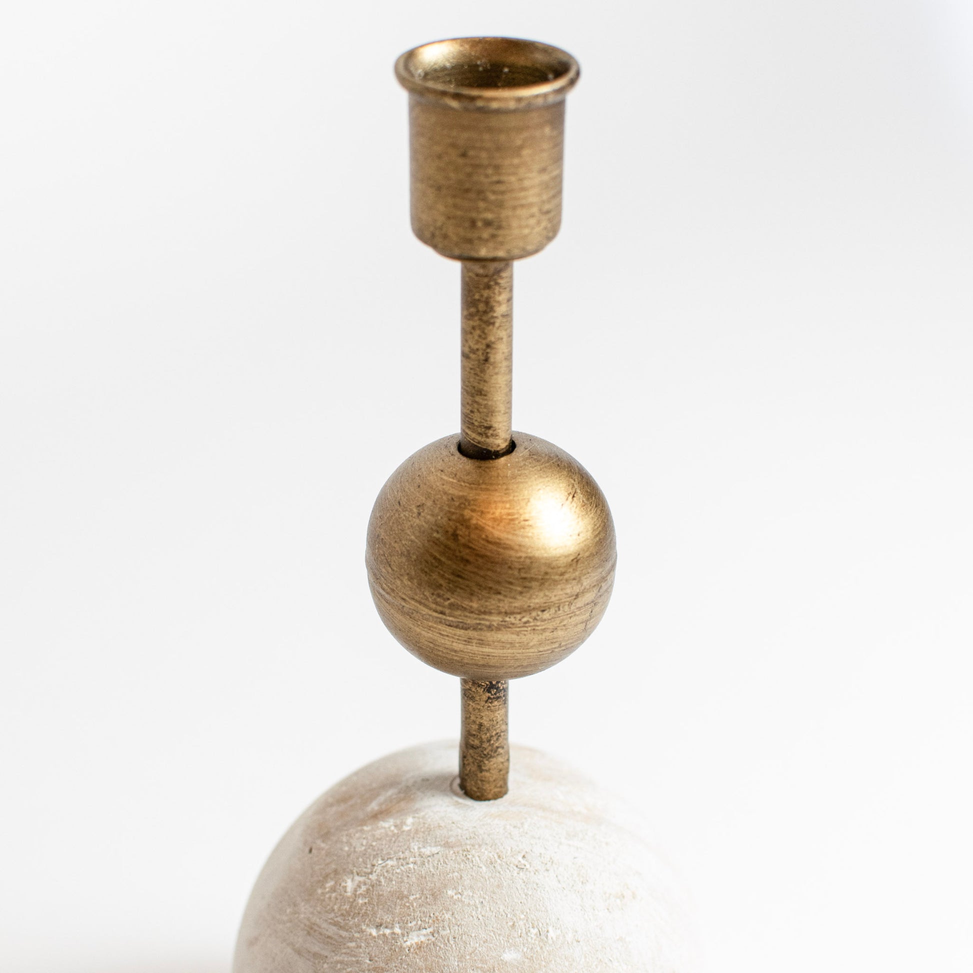tall brass candle holder