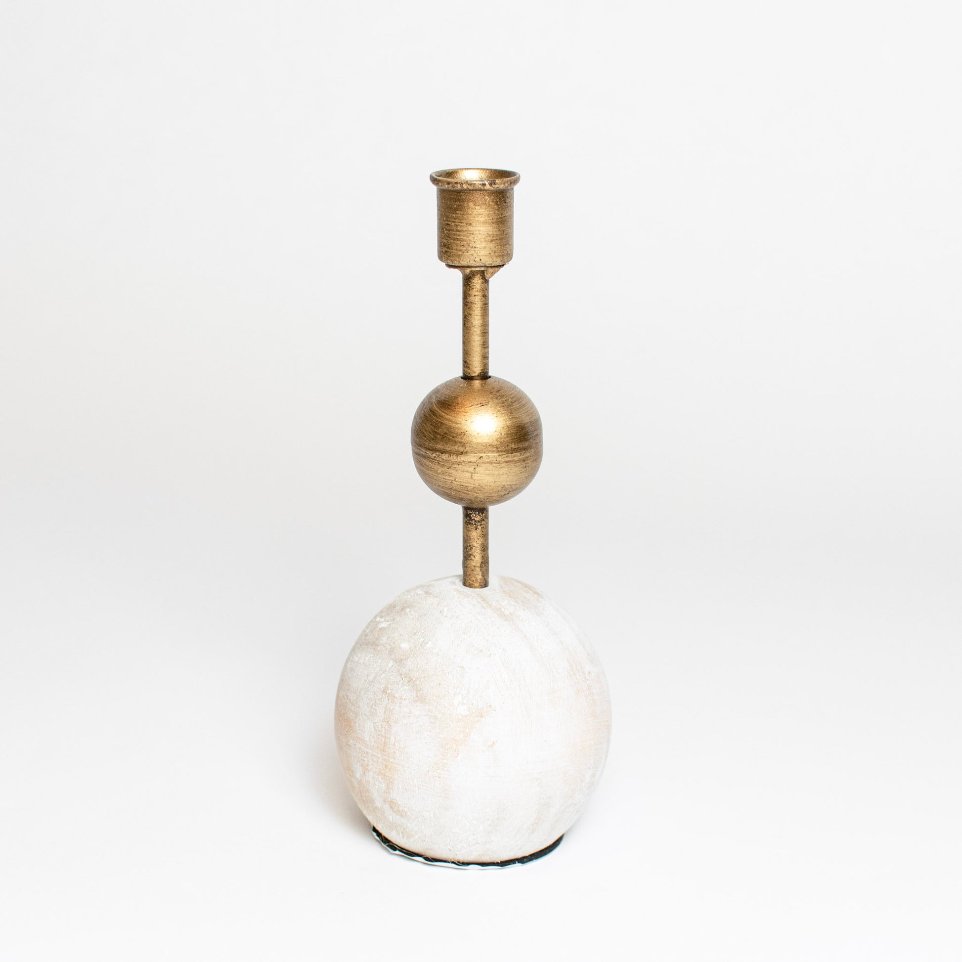 tall brass candlestick holder