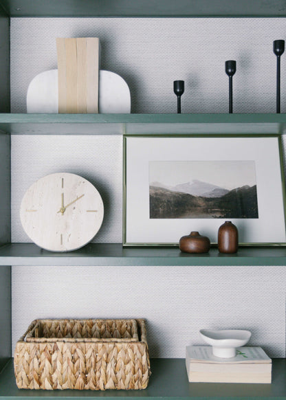 travertine marble clock