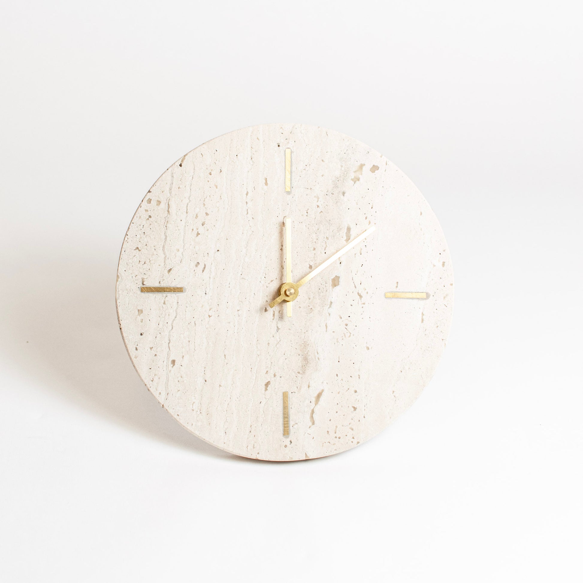 white table clock